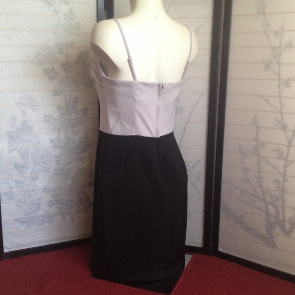 NWT H&M Strapless Gray Sheath Dress 12 - Picture 3 of 4