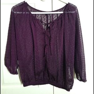 Express Purple Blouse