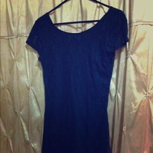 Black lace dress