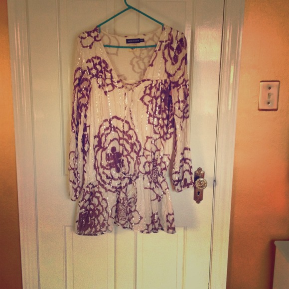 Flower pattern antik batik dress