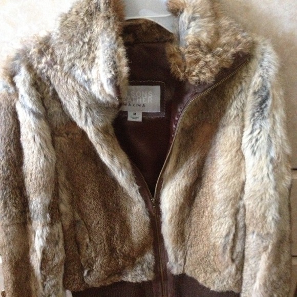 Authentic Rabbit fur Wilson's Coat! Size M