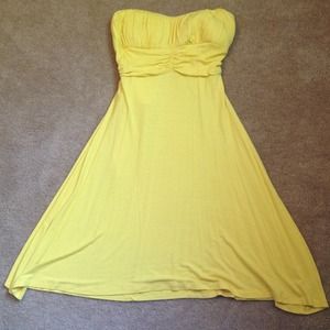 Yellow cotton sundress