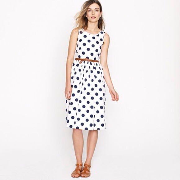 🔴SOLD🔴J. Crew Big Shot Dot Dress