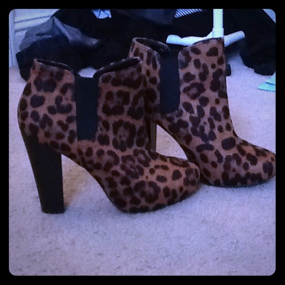 Madden girl leopard print booties