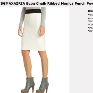 BCBG Monica ribbed black pencil skirt