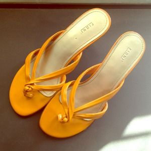 Orange summer sandals