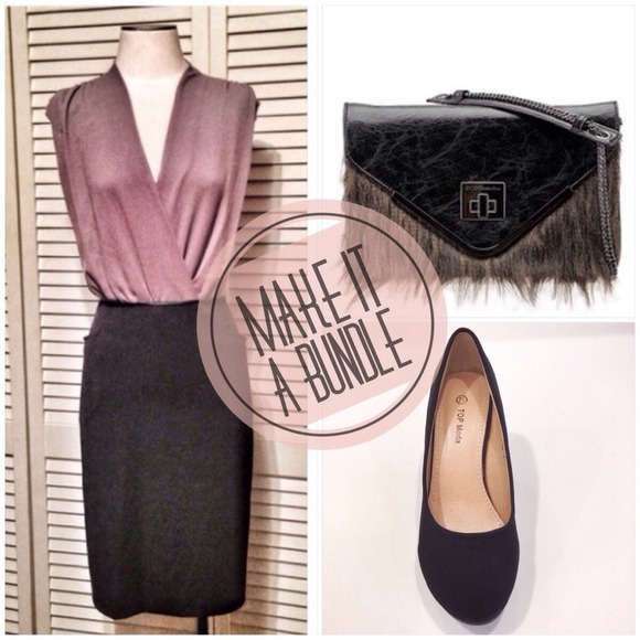 BUNDLED 🚩s a l e🚩Black & taupe dress - Picture 4 of 4