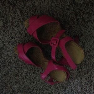 Pink sandal heel