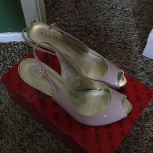 Light pink guess heels