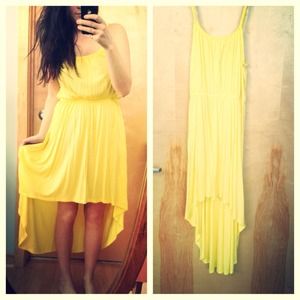 *Reserved for xoxorainne* Yellow High-Low Dress 💛