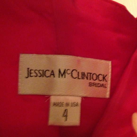 Jessica McClintock red satan dress - Picture 3 of 3