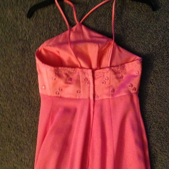 Alfred Angelo coral full length gown - Picture 2 of 4