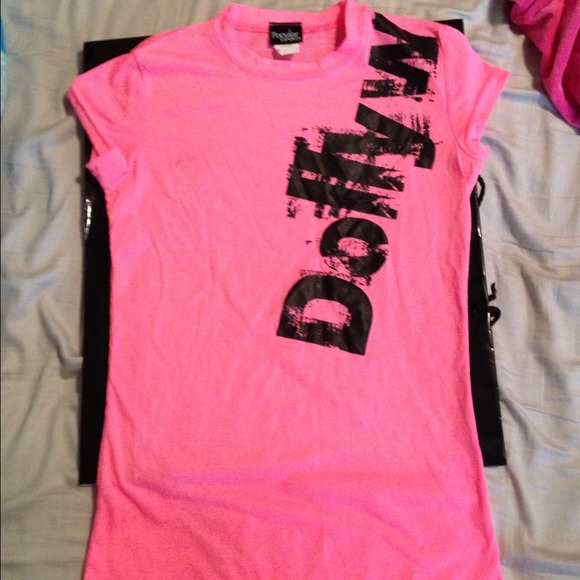Neon pink Dollywood shirt
