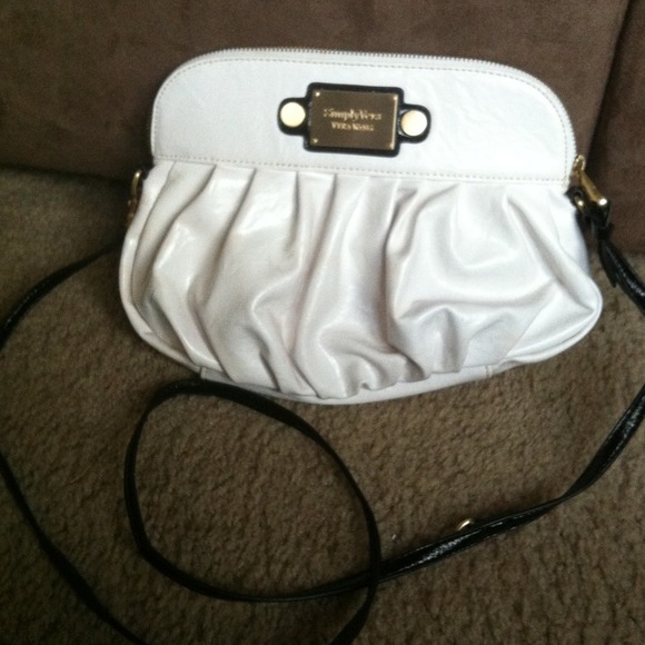 White, Simply Vera, Vera Wang Cross Body Purse.
