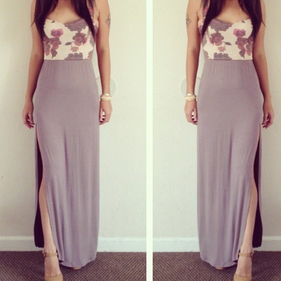 Gray maxi skirt RESERVED