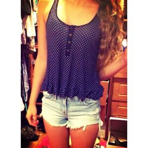 Nordstrom polka dot halter tank top!