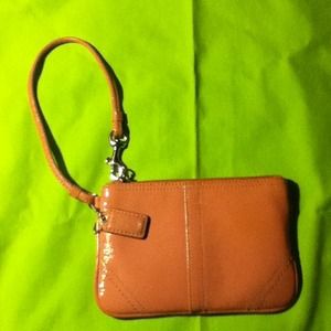 Authentic pink coach clutch!