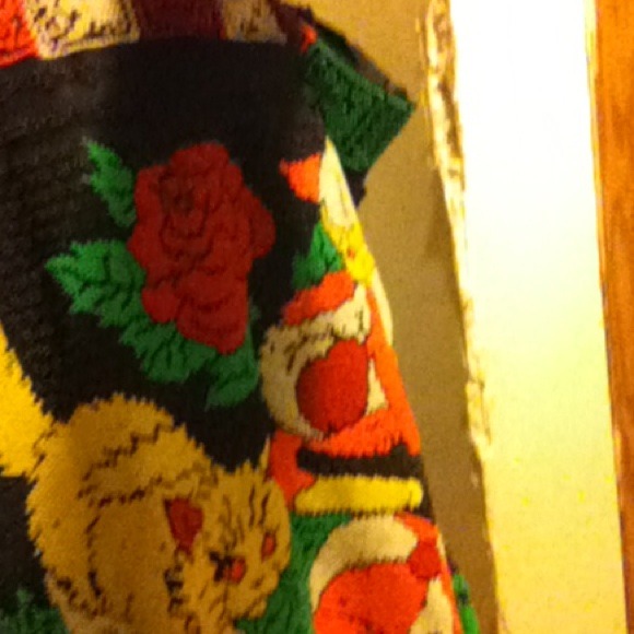 Vintage neon beaded cat bag! - Picture 3 of 4