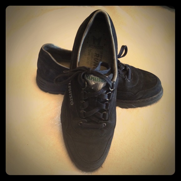 Mephisto Shoes - Women's Mephisto Black Suede Sport Shoes