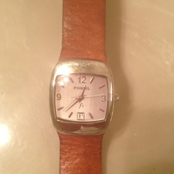 Leather band Fossil Watch