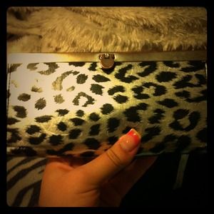 Cheetah print wallet/wristlet