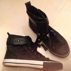 Black COACH sneakers
