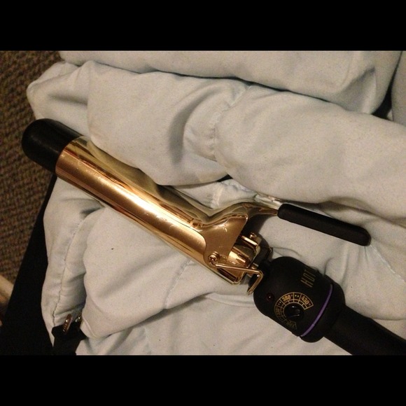 1&1/2 Inch Gold Plated Hot Tools Curling Iron