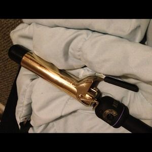 1&1/2 Inch Gold Plated Hot Tools Curling Iron