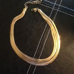 Gold tone necklace