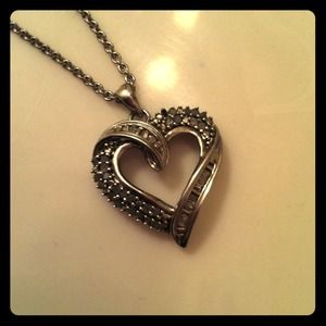 18' James Avery chain! With cz heart pendant!