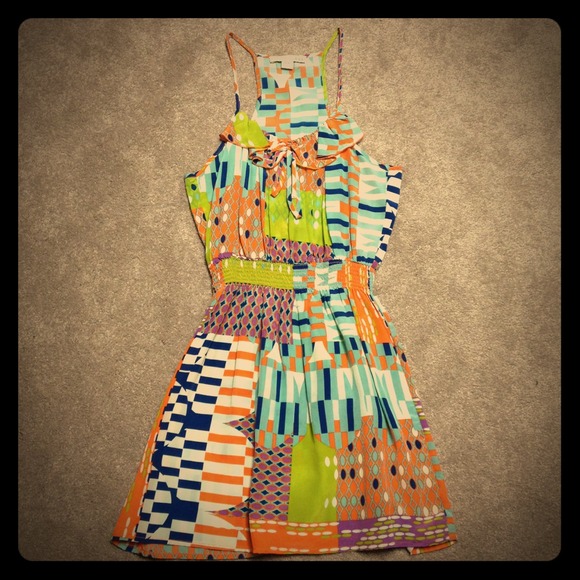 Forever 21 funky pattern summer dress