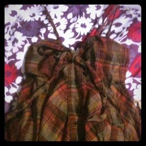 BKE brand brown/plaid dress