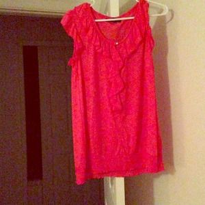 Pink ruffle shirt❗sold ❗