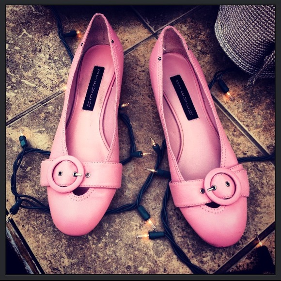 Steven by Steve Madden Shoes - Pink Buckle Flats