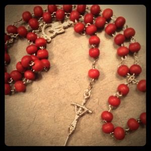 Italian rosewood rosary 💖