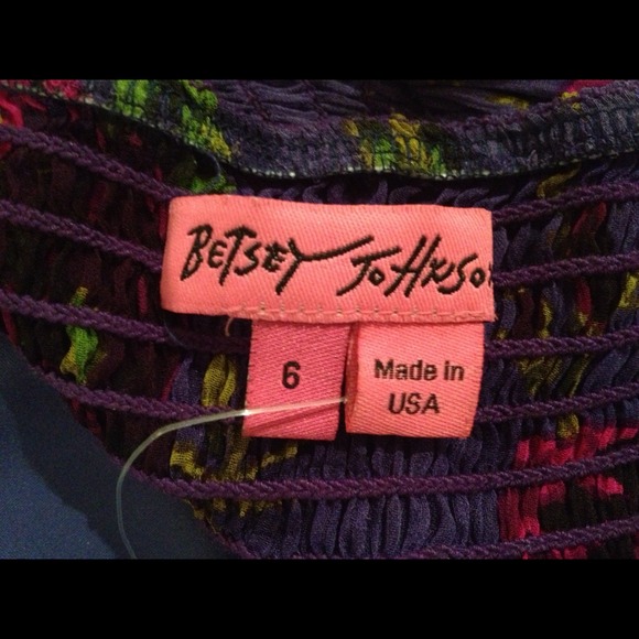 Betsey Johnson chiffon strapless dress! - Picture 3 of 4