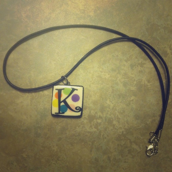 Very cute, K initial necklace