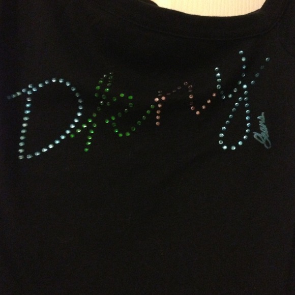 SEXY DKNY JEANS 1/2 Tank, 1/2 T-Shirt with Bling. - Picture 3 of 4