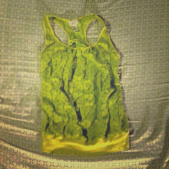 Green tank top!