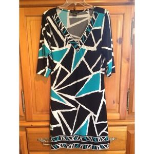 🚫SOLD🚫Black and Teal Dress