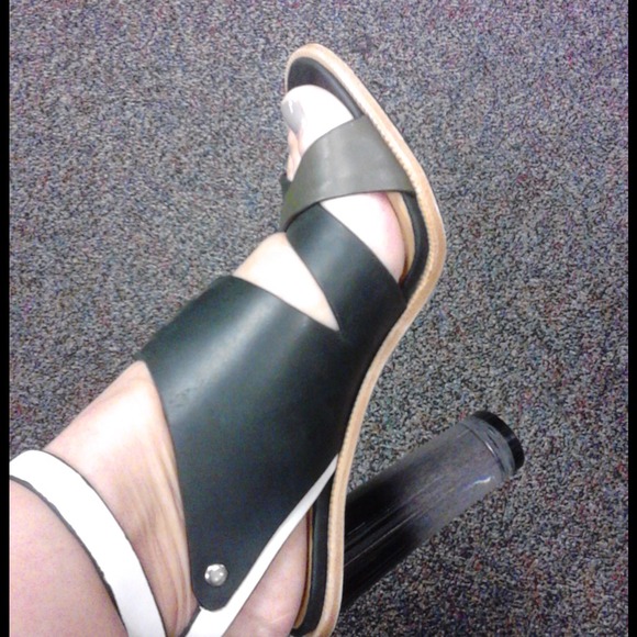 L.A.M.B. Multi Color Slingback With Lucite Heel - Picture 3 of 4