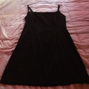Black pin stripped dress