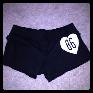 Victoria's Secret pink shorts black size small