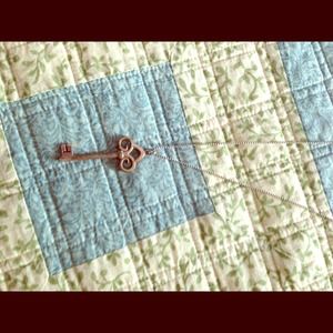 Tiffanys fleur de lis key sterling silver necklace