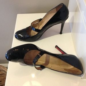 Christian Louboutin patent leather Mary Janes -