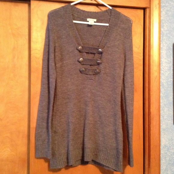 Long grey sweater