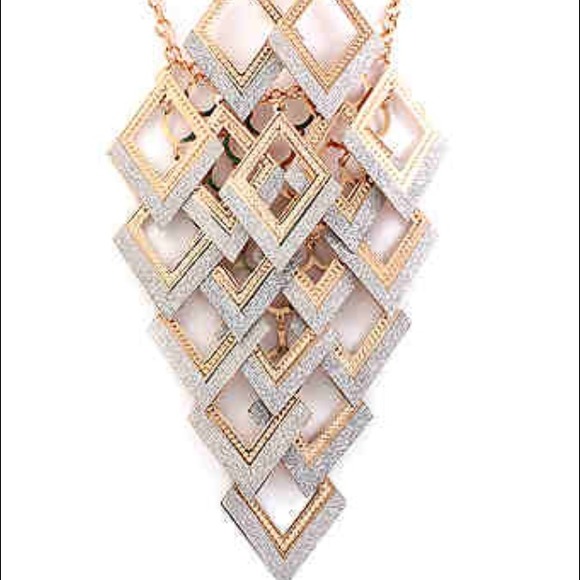 Waterfall Statement  Necklace and Earrings