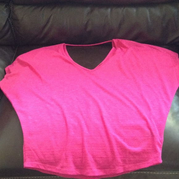 TRADED bright pink short sleeve top.TRADED