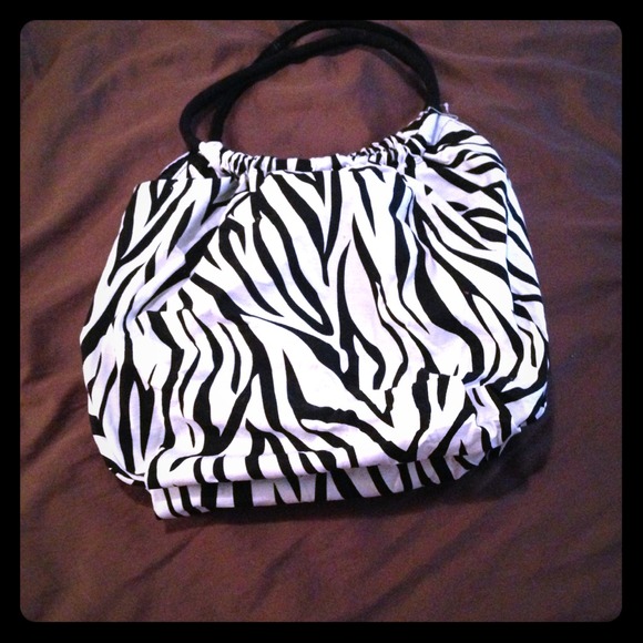 Oversized zebra bag