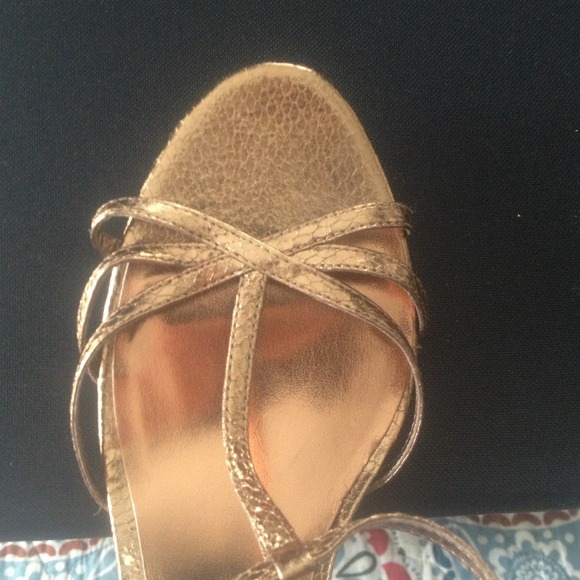SALE!!!!!!   Bronze strappies - Picture 3 of 3
